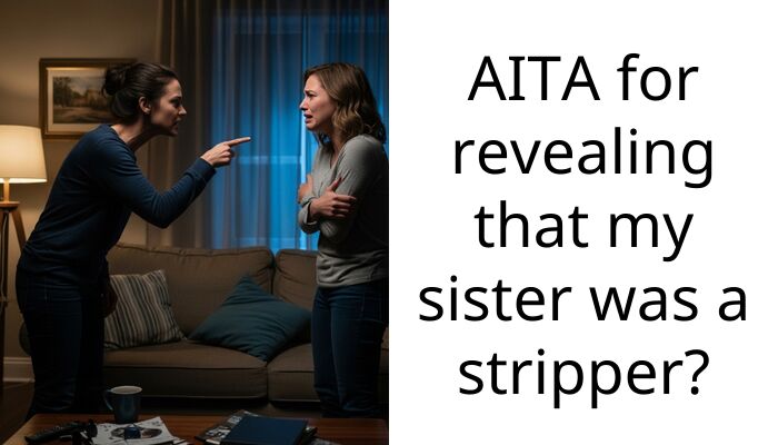 AITA for revealing that my sister was a stripper?