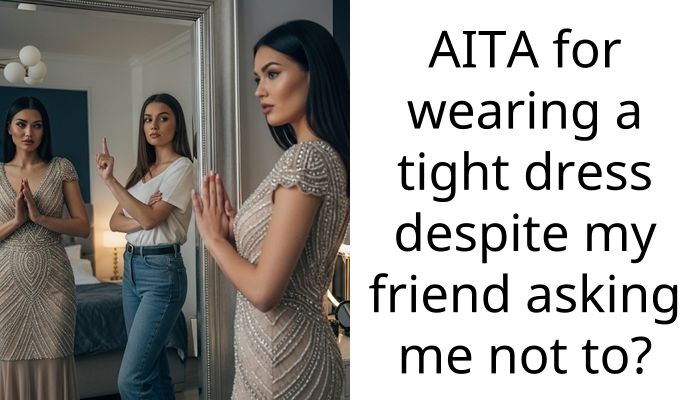 AITA for wearing a tight dress despite my friend asking me not to?