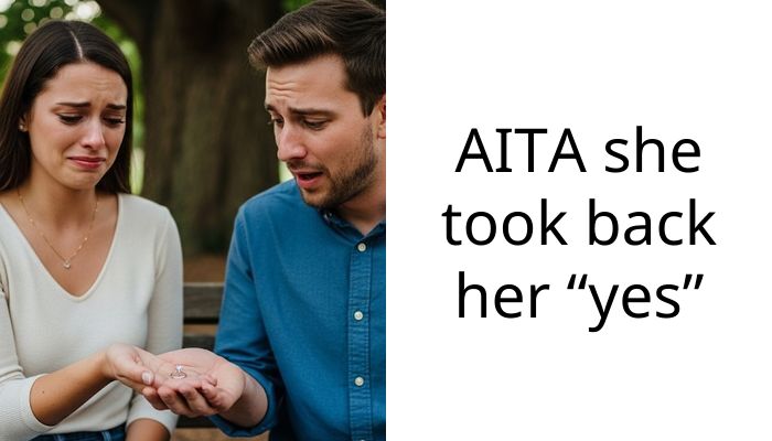 AITA she took back her “yes”