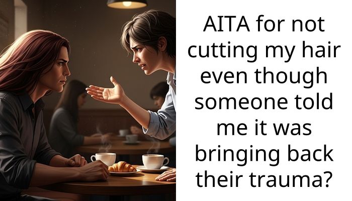 AITA for not cutting my hair even though someone told me it was bringing back their trauma?