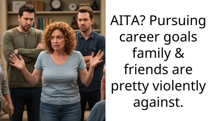 AITA? Pursuing career goals family & friends are pretty violently against.