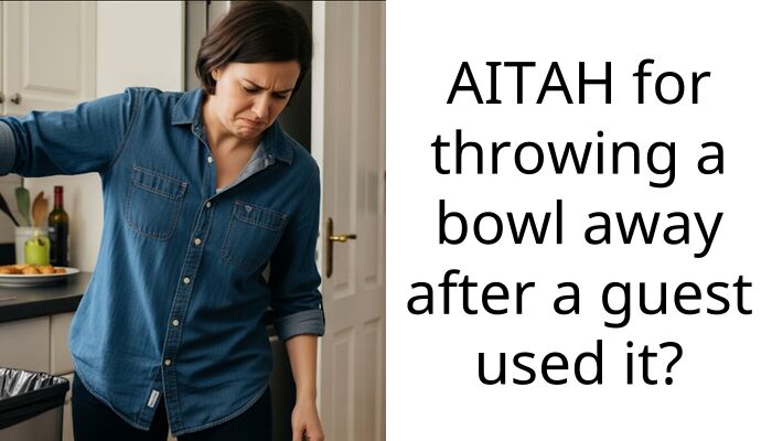 AITAH for throwing a bowl away after a guest used it?