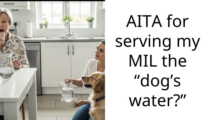 Woman Seeks Redditors’ Opinion To Know If She Was Wrong For Serving Her Mother-In-Law “Dog’s Water”