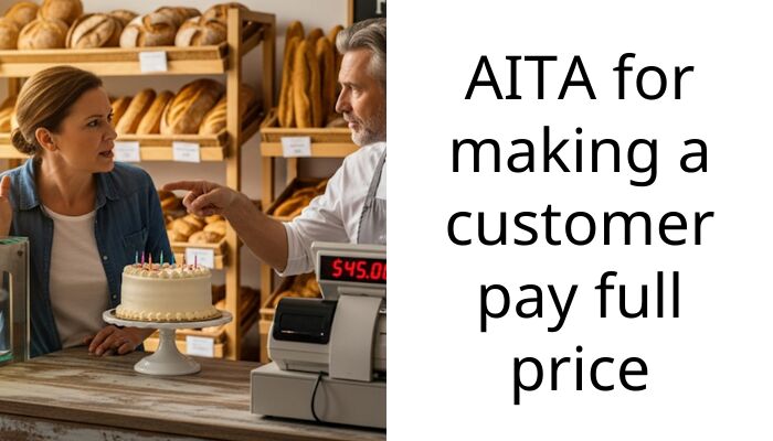 AITA for making a customer pay full price