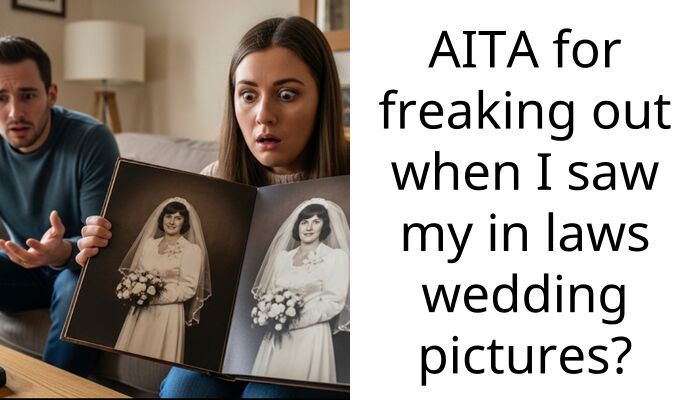 MIL bashed my burgundy wedding dress but I just found her own wedding photos in silver