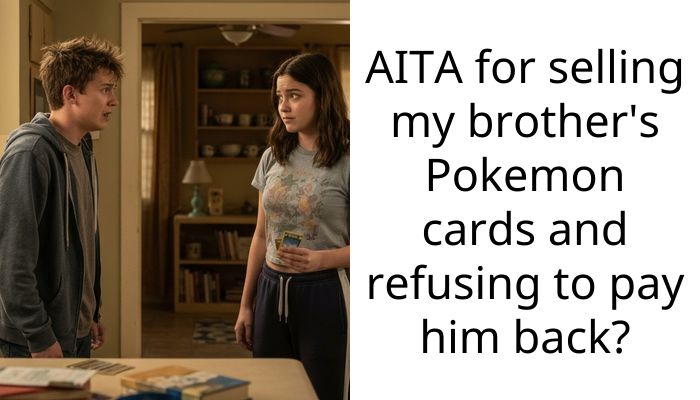 AITA for selling my brother’s Pokemon cards and refusing to pay him back?