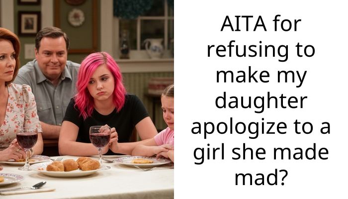 AITA for refusing to make my daughter apologize to a girl she made mad?