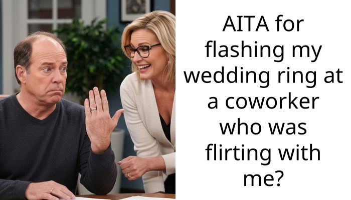 I Showed My Wedding Ring to Stop Flirty Coworkers and Now They’re Claiming H***ssment