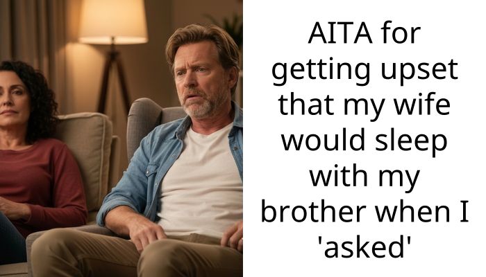AITA for getting upset that my wife would sleep with my brother when I ‘asked’