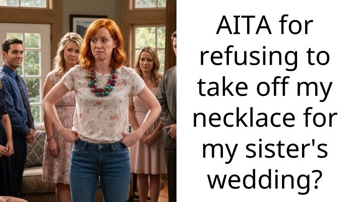 AITA for refusing to take off my necklace for my sister’s wedding?