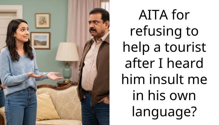 AITA for refusing to help a tourist after I heard him insult me in his own language?