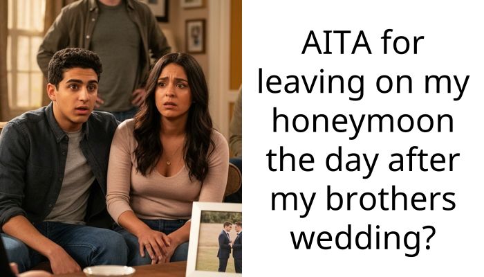 AITA for leaving on my honeymoon the day after my brothers wedding?