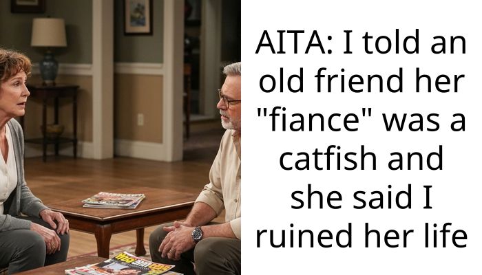 AITA: I told an old friend her “fiance” was a catfish and she said I ruined her life
