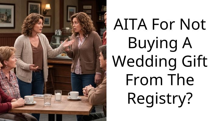 AITA For Not Buying A Wedding Gift From The Registry?