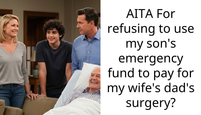 AITA For refusing to use my son’s emergency fund to pay for my wife’s dad’s surgery?
