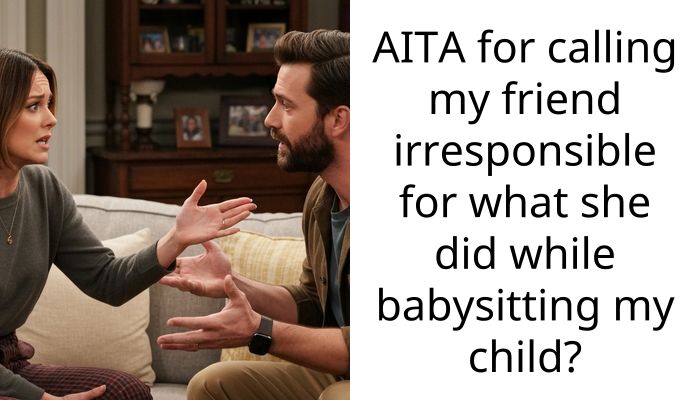 AITA for calling my friend irresponsible for what she did while babysitting my child?