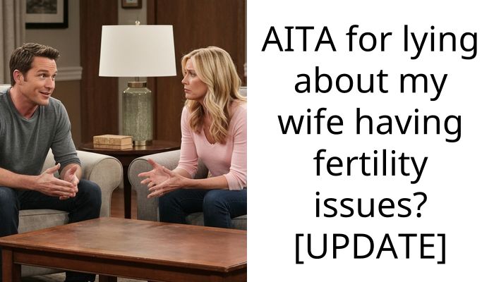 AITA for lying about my wife having fertility issues? [UPDATE]