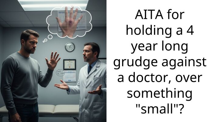 AITA for holding a 4 year long grudge against a doctor, over something “small”?