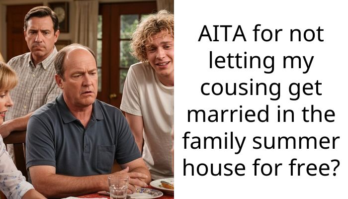 AITA for not letting my cousing get married in the family summer house for free?