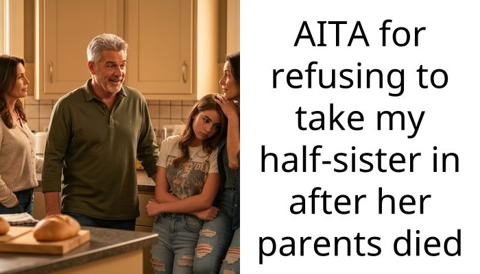 AITA for refusing to take my half-sister in after her parents died