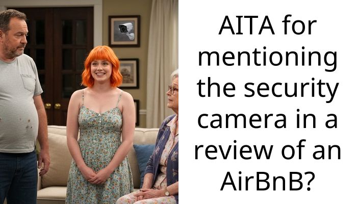 AITA for mentioning the security camera in a review of an AirBnB?