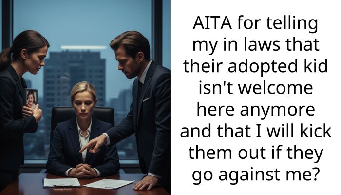 AITA for telling my in laws that their adopted kid isn’t welcome here anymore and that I will kick them out if they go against me?