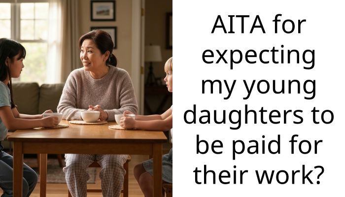 AITA for expecting my young daughters to be paid for their work?