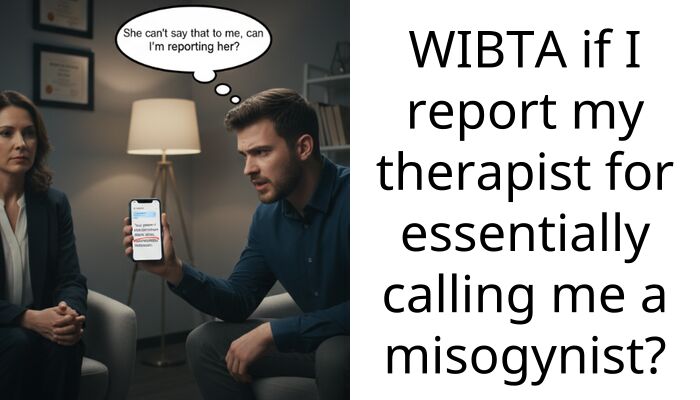 WIBTA if I report my ther***st for essentially calling me a misogynist?