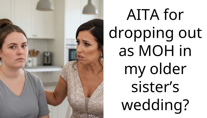 Young Woman Decides To Drop Out As MOH In Her Sister’s Wedding Because She Went NC With The Family