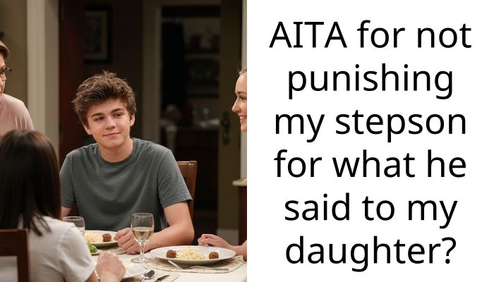 AITA for not punishing my stepson for what he said to my daughter?