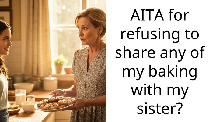 AITA for refusing to share any of my baking with my sister?