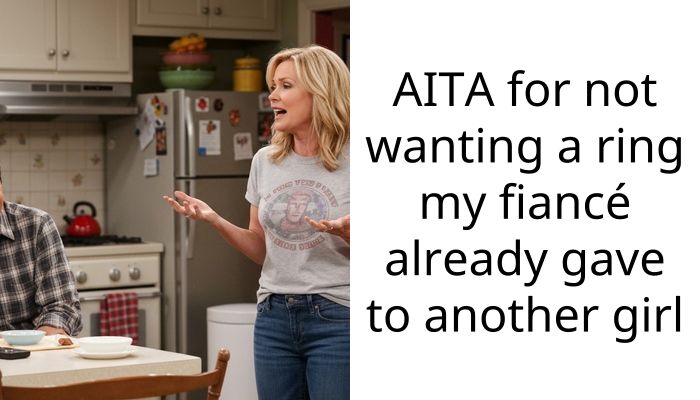 AITA for not wanting a ring my fiancé already gave to another girl