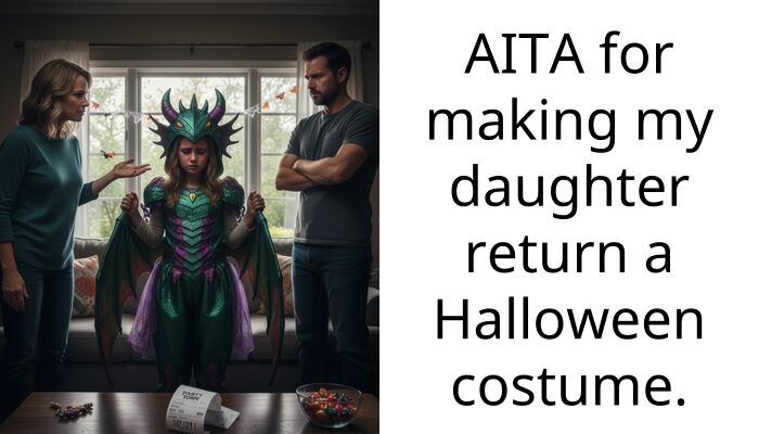 I forced my daughter to return her Halloween costume and now she refuses to speak to me