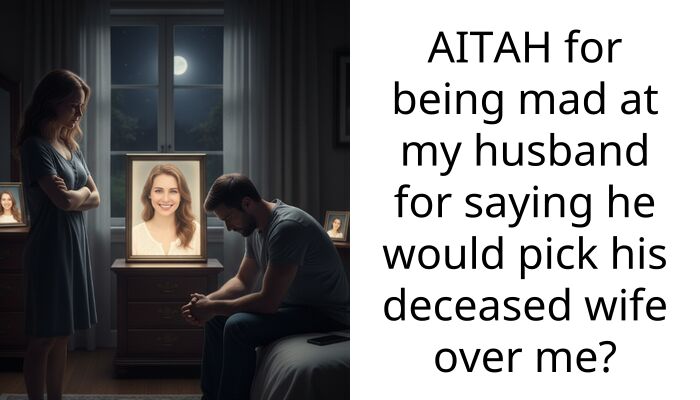 My husband said he’d leave me for his late wife if she walked through the door today