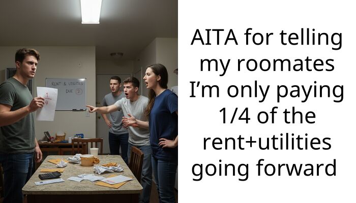 AITA for telling my roomates I’m only paying 1/4 of the rent+utilities going forward