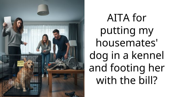 Woman Puts Housemate’s Dog In A Kennel Because She Has A Trip Planned, And The Dog’s Owner Responded Only After Finding Out She Has To Pay