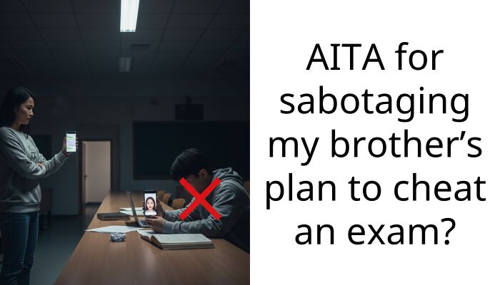 I Got My Little Brother To Fail His Science Exam Because He Tried To Cheat