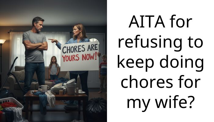 Husband Stops Doing Ch**es as Rebellion After Getting Offended by Being Called “House Husband” by Wife