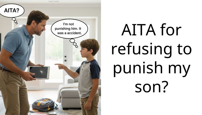Wife demands I punish our adult son for his private books, but I told her no