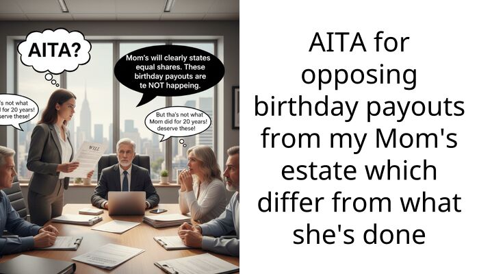 AITA for opposing birthday payouts from my Mom’s estate which differ from what she’s done