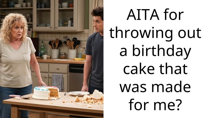 AITA for throwing out a birthday cake that was made for me?