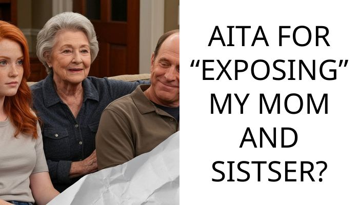 AITA FOR “EXPOSING” MY MOM AND SISTSER?