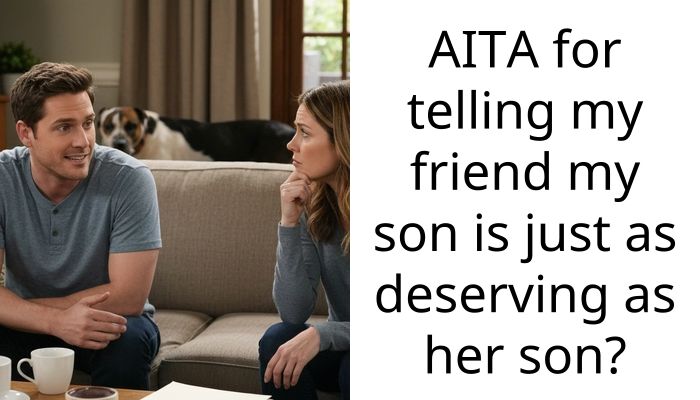 AITA for telling my friend my son is just as deserving as her son?