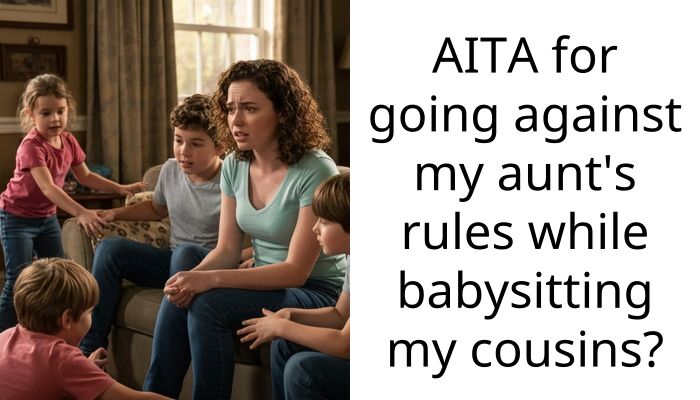 AITA for going against my aunt’s rules while babysitting my cousins?