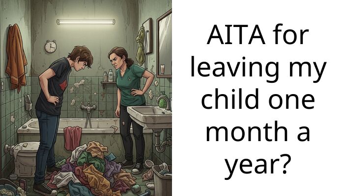 AITA for leaving my child one month a year?