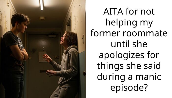 AITA for not helping my former roommate until she apologizes for things she said during a manic episode?