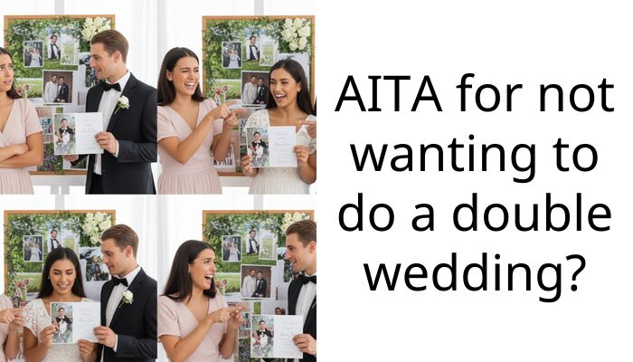 AITA for not wanting to do a double wedding?
