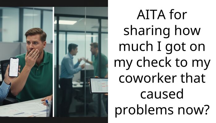 AITA for sharing how much I got on my check to my coworker that caused problems now?