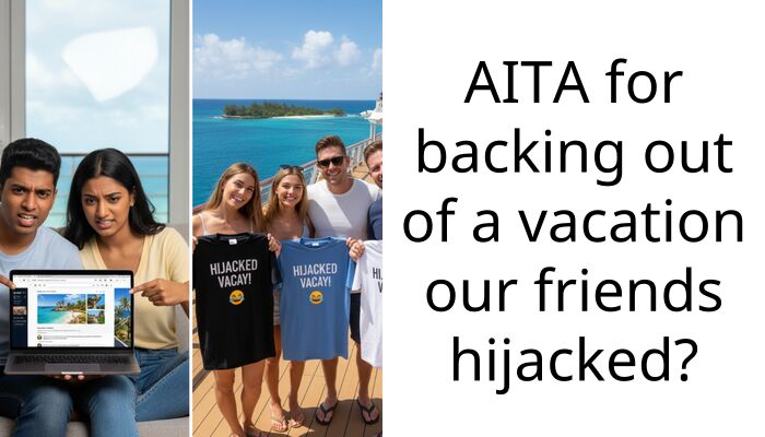 AITA for backing out of a vacation our friends hijacked?