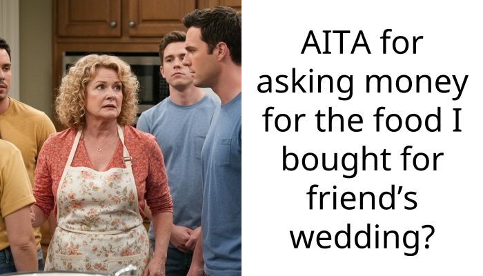 AITA for asking money for the food I bought for friend’s wedding?